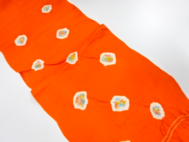 未使用品　正絹　絞り　帯揚げ